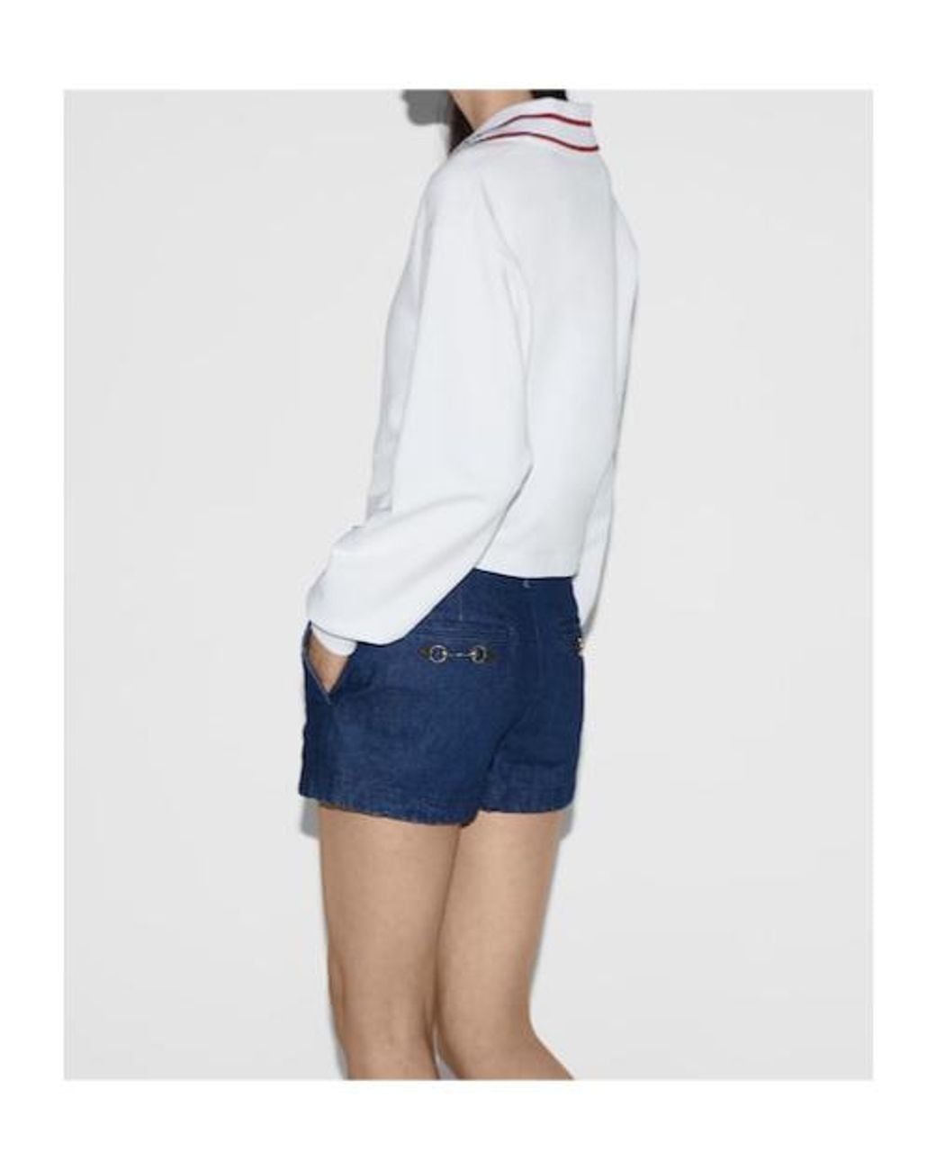 Gucci White Knitted Sweatshirt With Embroidery