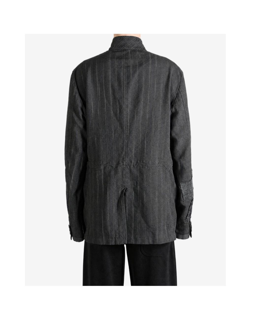 Junya Watanabe Black Patchwork Design Suit Jacket for men
