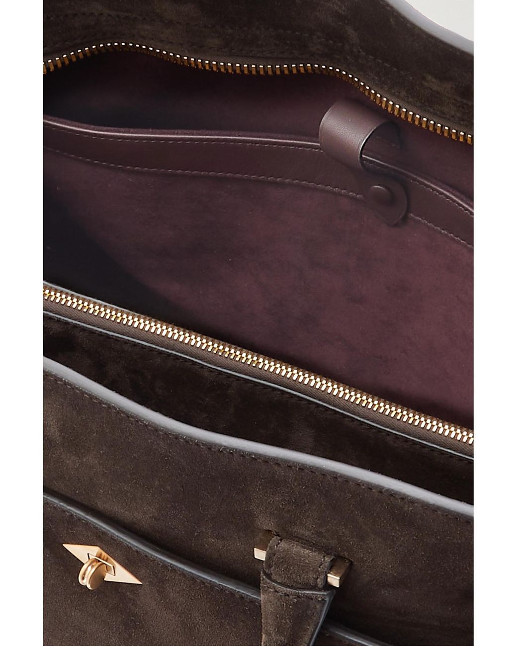 Metier Brown Medium Suede Tote