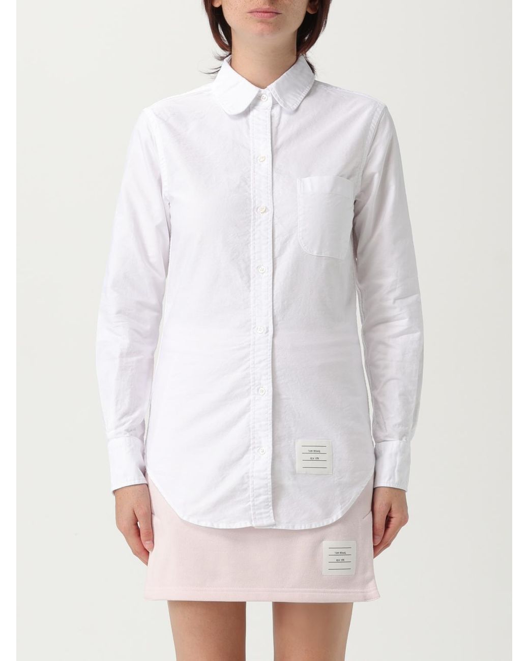 Thom Browne White Oxford Cotton Shirt