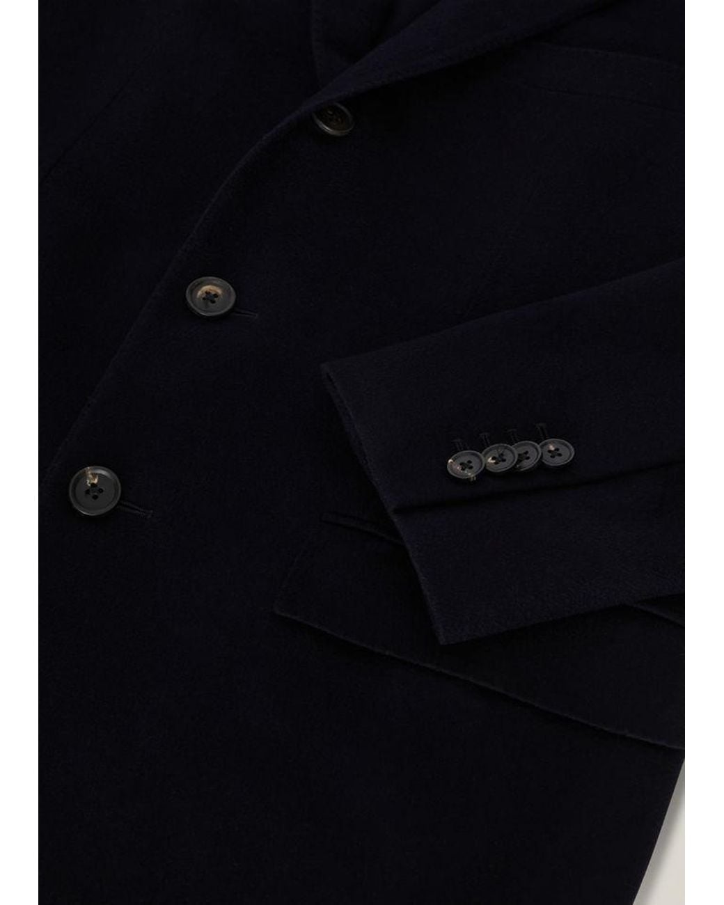 Loro Piana Blue Single-Breasted Cashmere Blazer for men