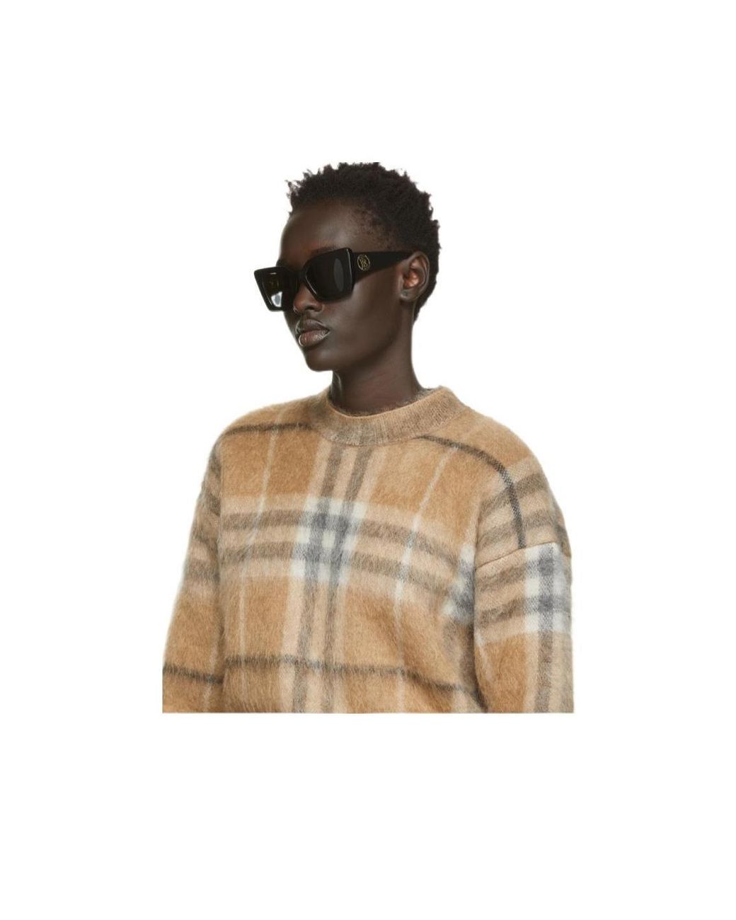 Burberry Natural Cat-Eye Tortoiseshell Sunglasses