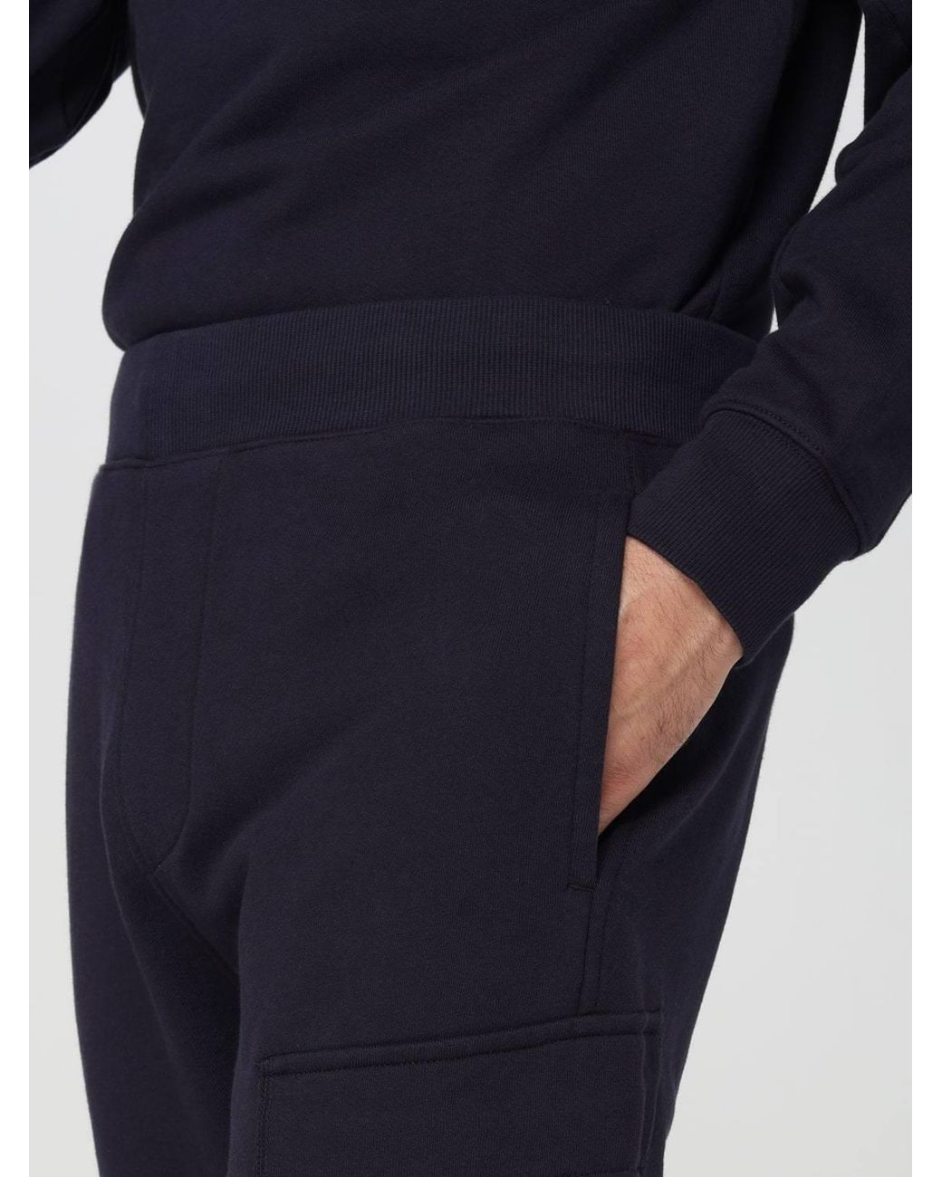 C P Company Blue Lens-Detailed Tapered Leg Track Pants for men