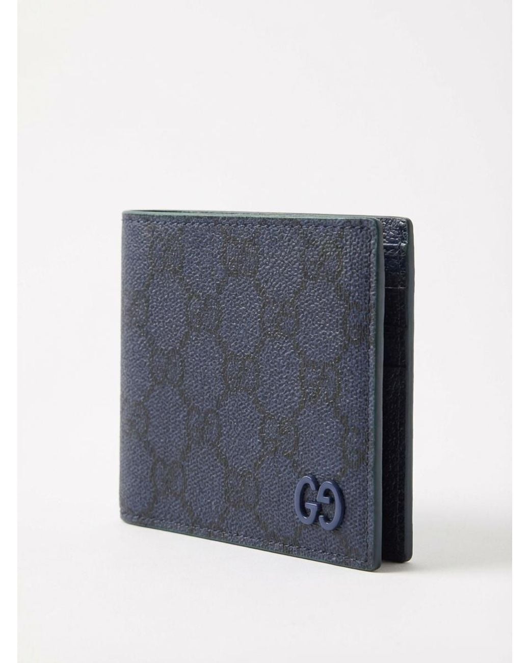 Gucci Blue Gg Bi-Fold Wallet for men