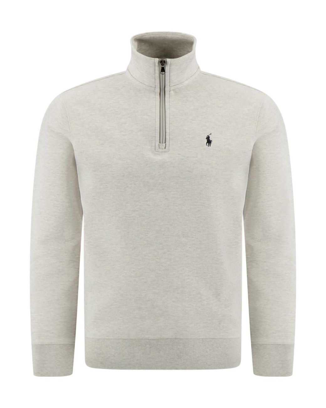 Polo Ralph Lauren White Half-Zip Sweatshirt for men