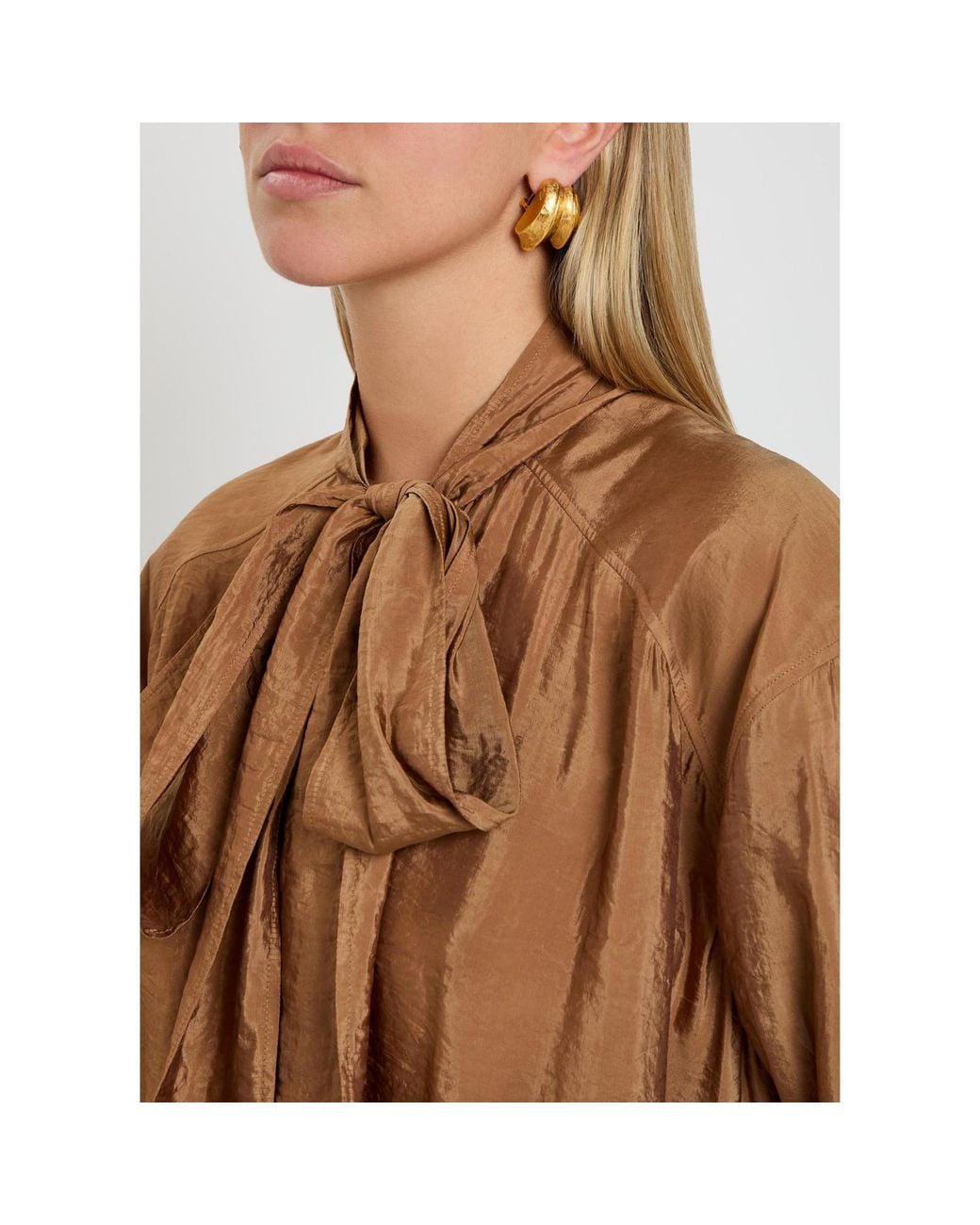 Saint Laurent Metallic Minimalist Stylish Earrings