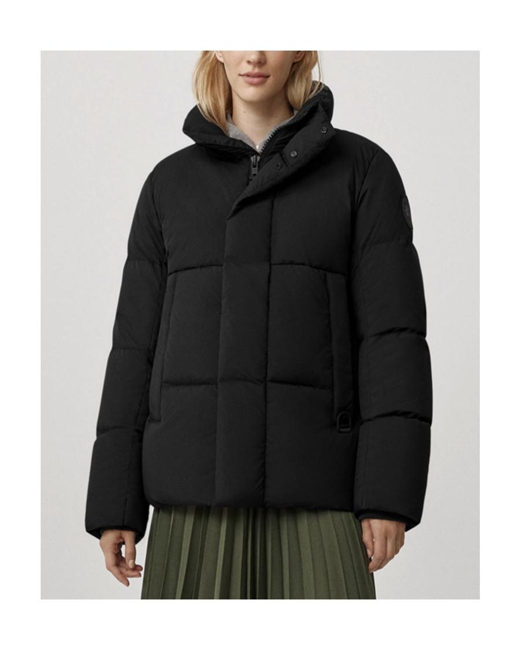Canada Goose Black Everett Funnel-Neck Padded Jacket for men
