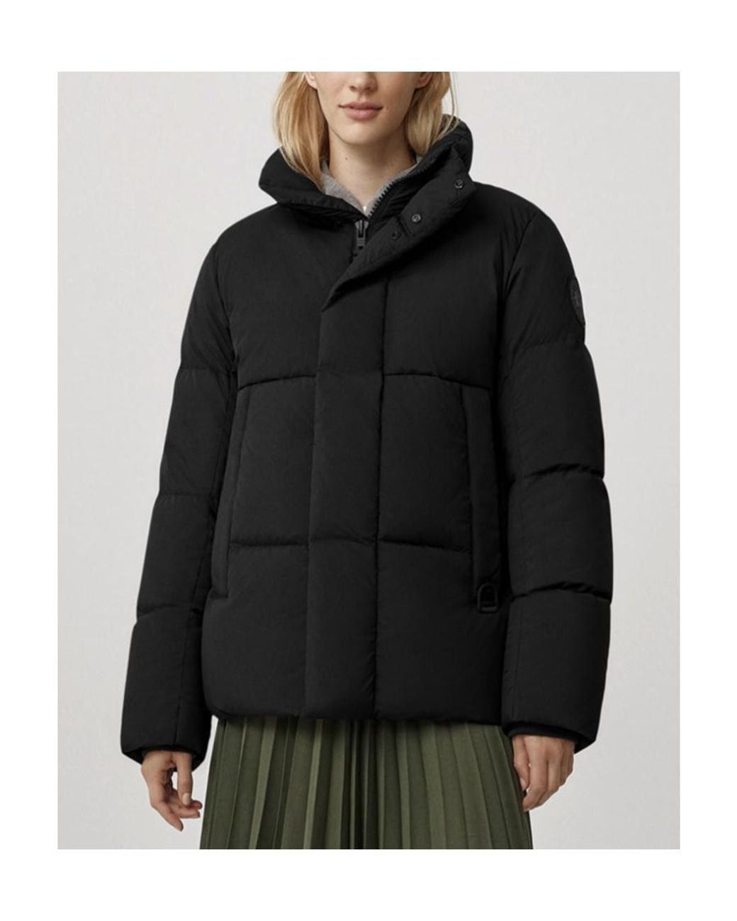 Canada Goose Black Everett Funnel-Neck Padded Jacket for men