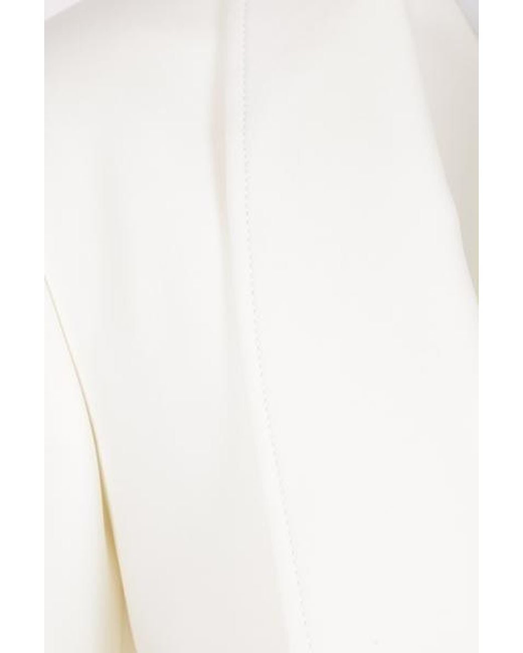 Bottega Veneta White V-Neck Tailored Blazer