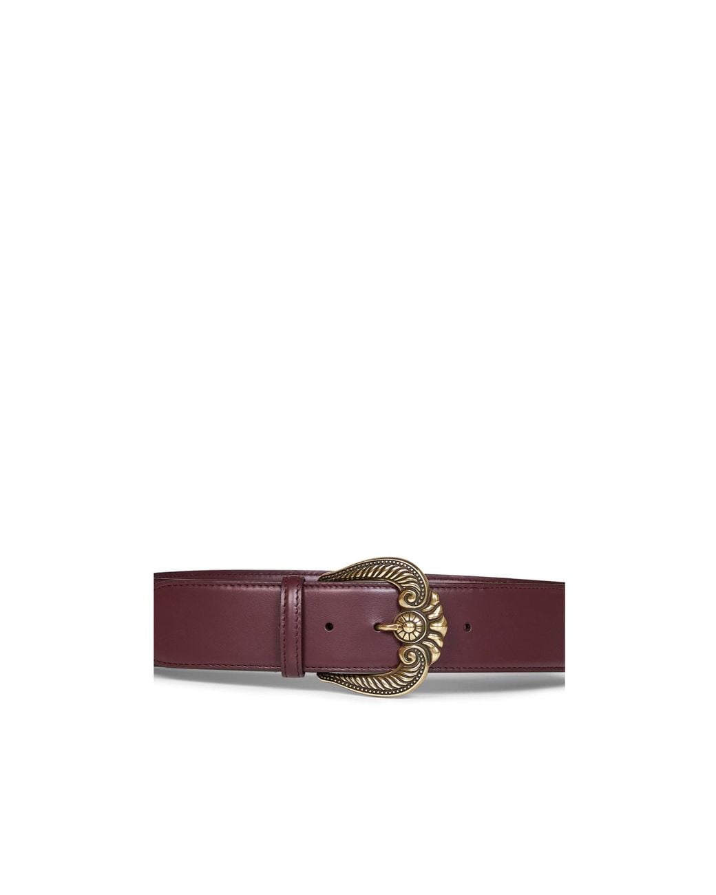 Etro Brown Paisley Buckle Leather Belt