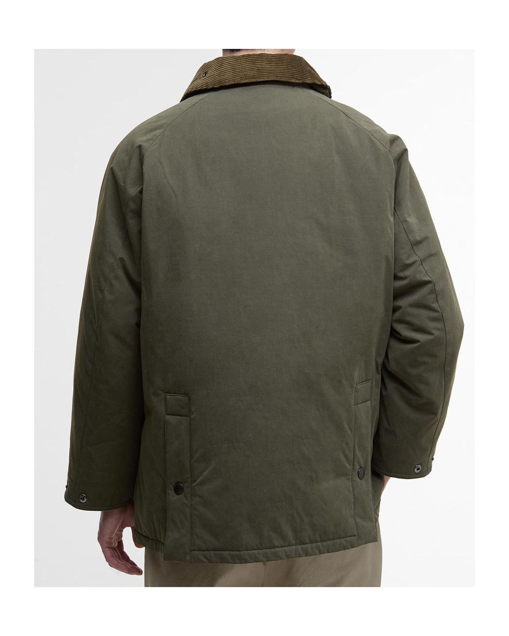 Barbour Green Pocket Detail Buttoned Coat for men