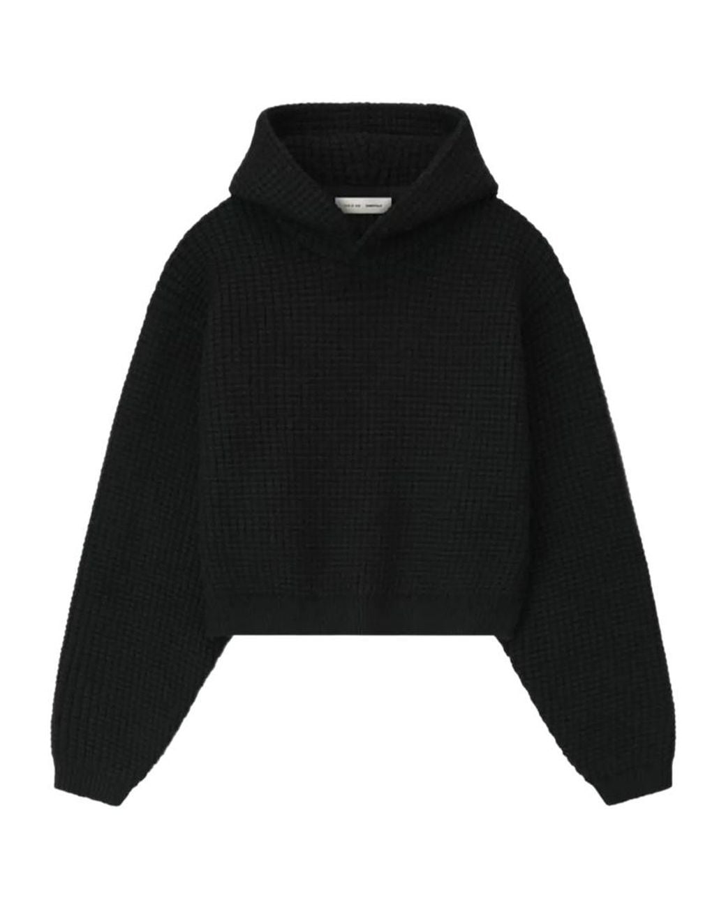 Fear Of God Black Heavy Waffle 90S Hoodie