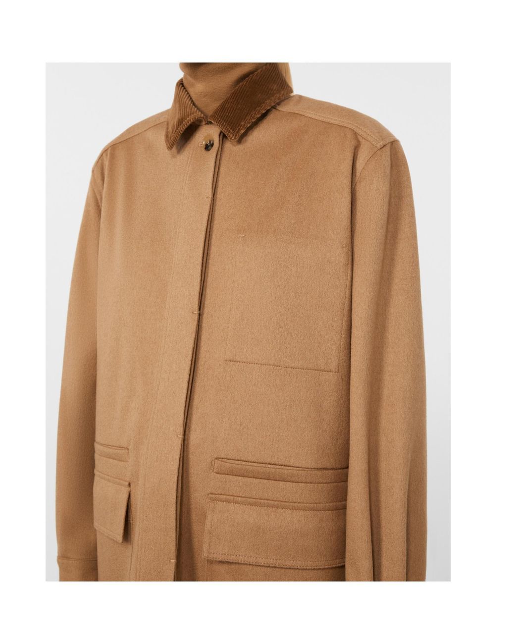 Max Mara Brown Collared Belted Jacket