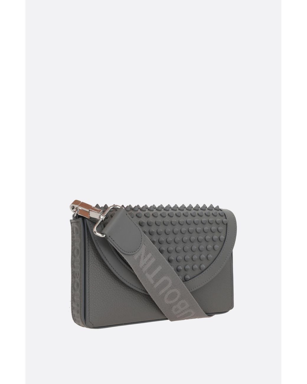 Christian Louboutin Gray Funky Spikes Wallet for men