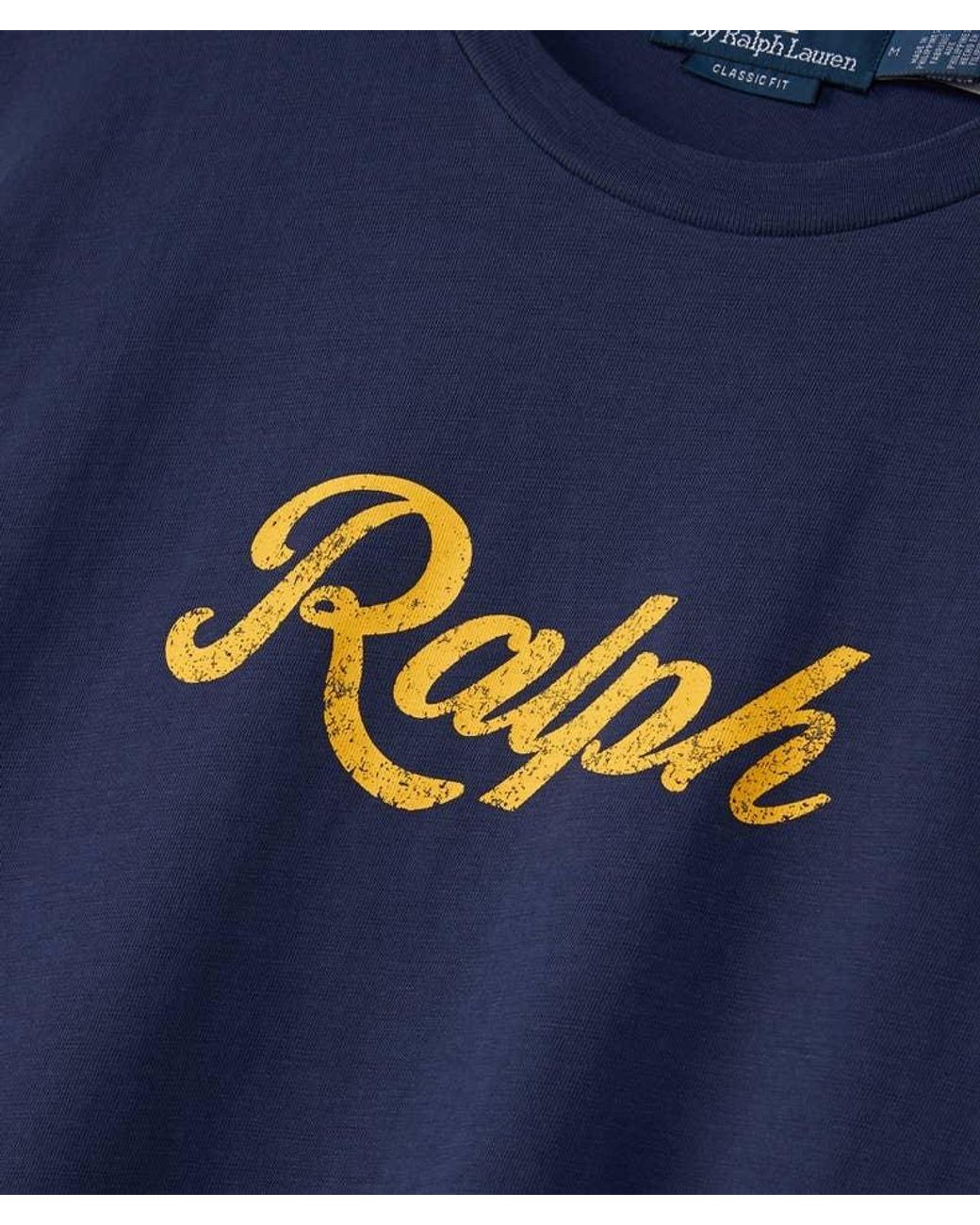 Polo Ralph Lauren Blue Logo Printed Crewneck T-Shirt for men