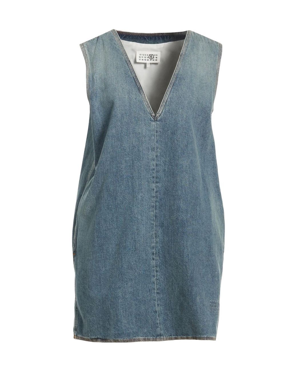MM6 by Maison Margiela Blue Denim Dresses