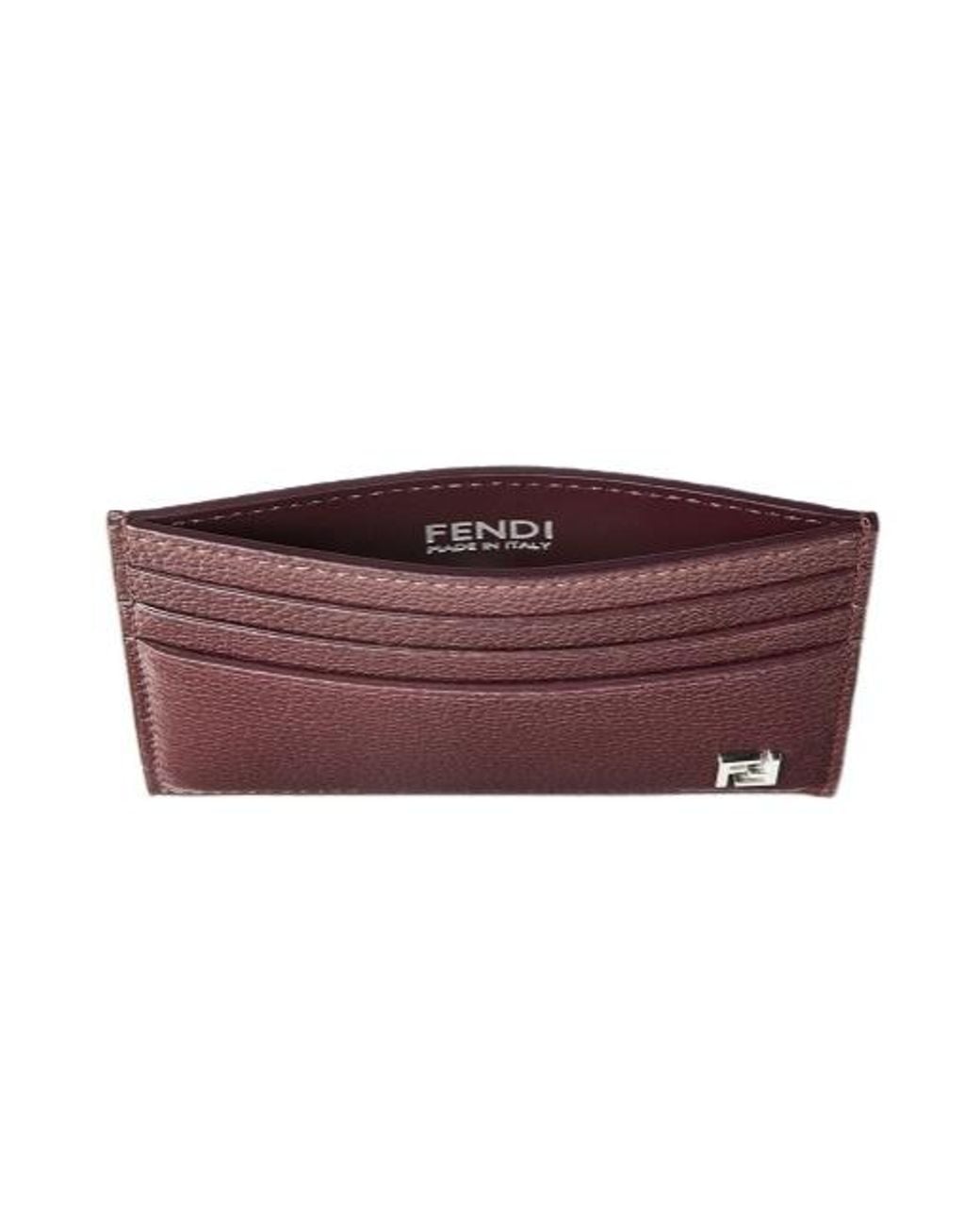 Fendi Purple Ff Card Holder for men