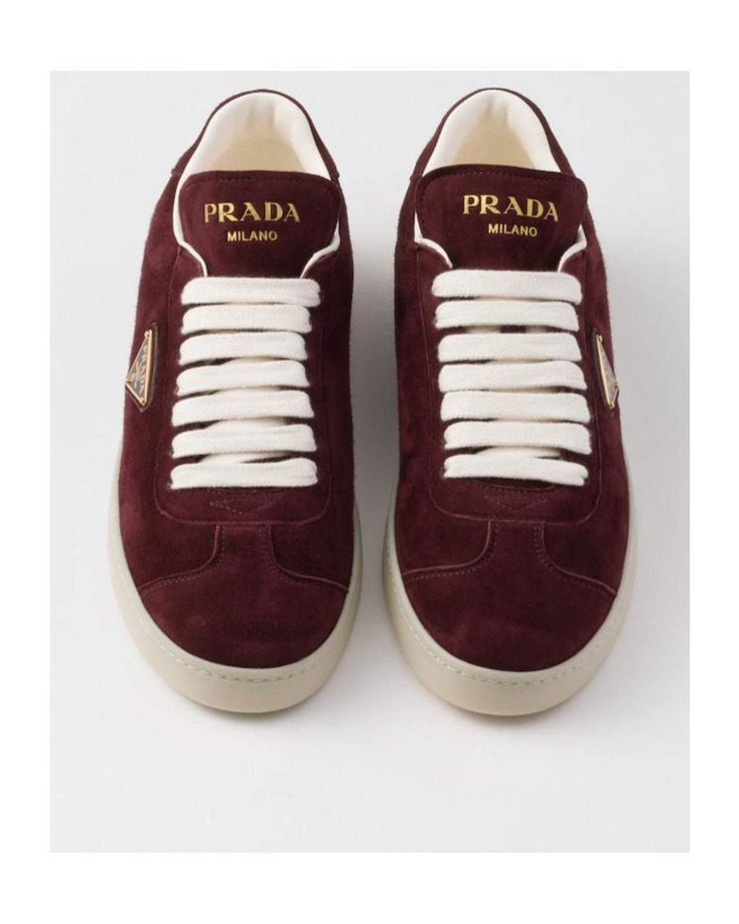 Prada Brown Suede Sneakers