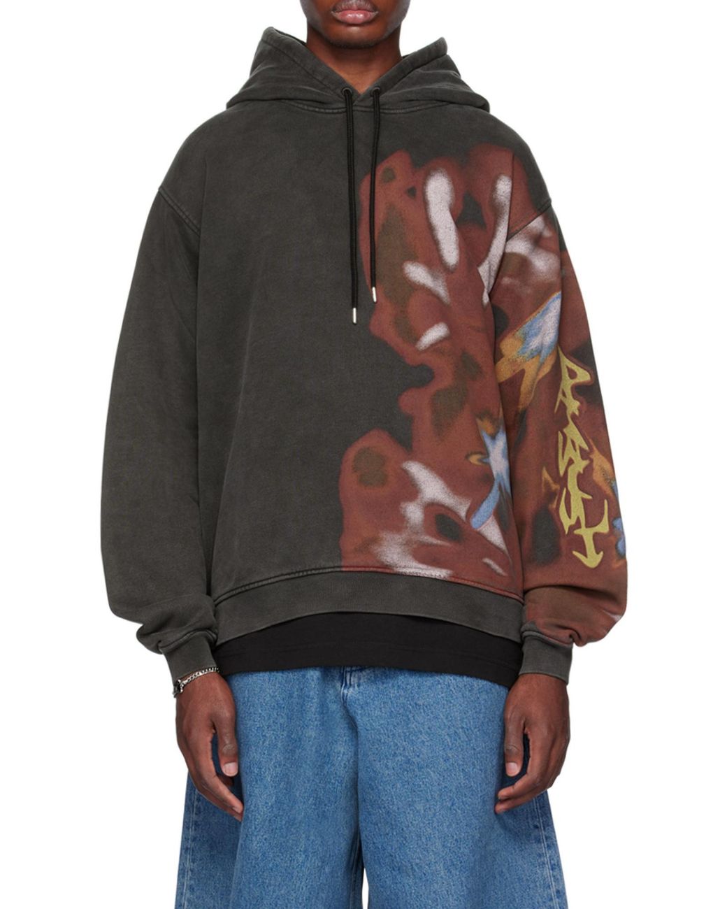Ambush Multicolor Graphic-Printed Drawstring Hoodie for men
