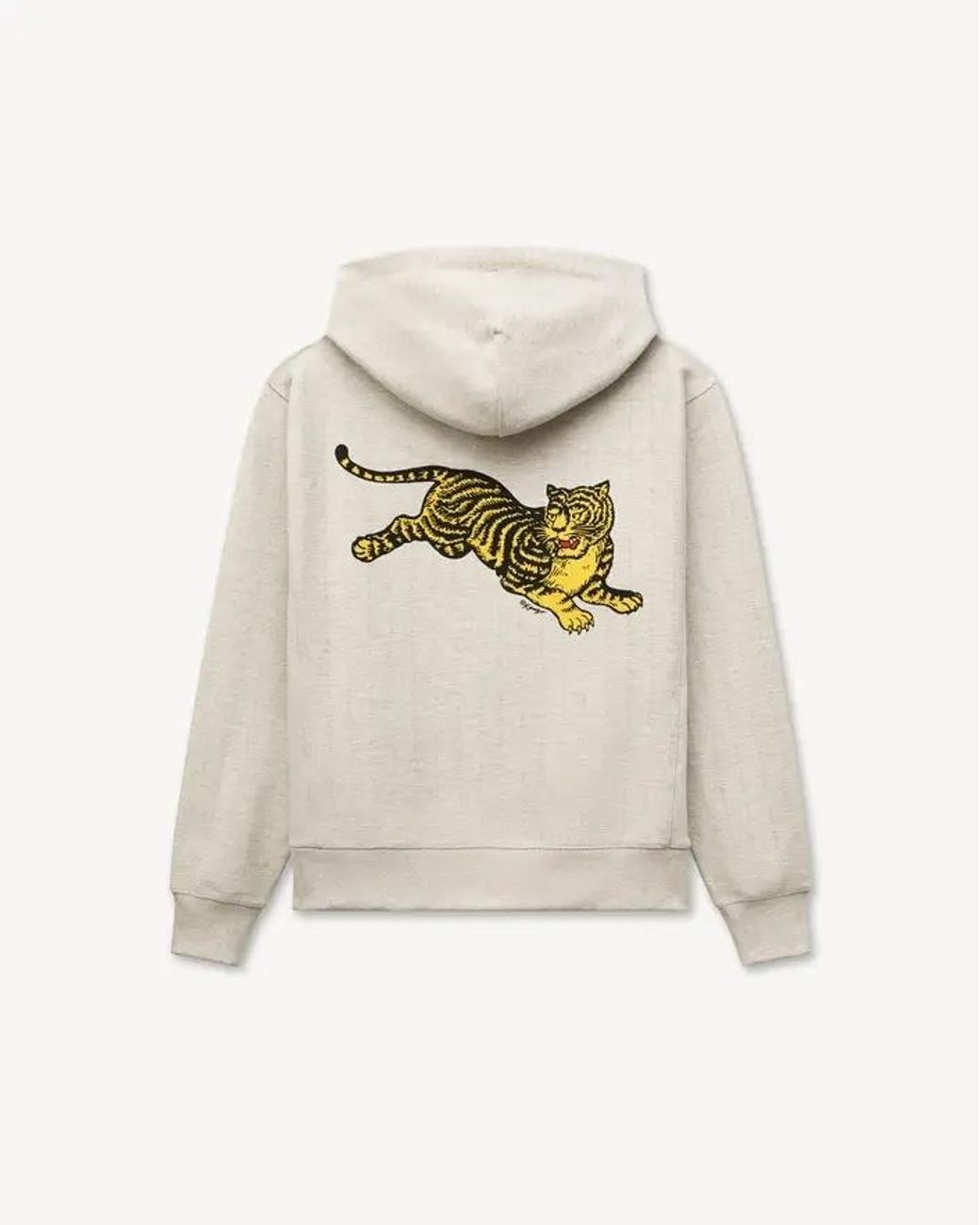 KENZO Natural Tiger Back Zip Hoodie for men