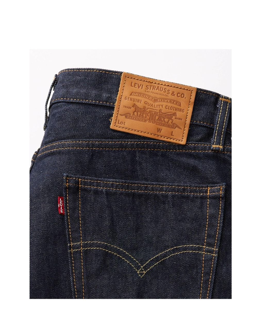 Levi's Blue 555 Relaxed Straight Trousers for men