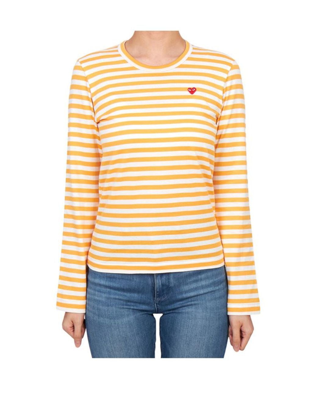 Comme des Garçons Yellow Long-Sleeved T-Shirt