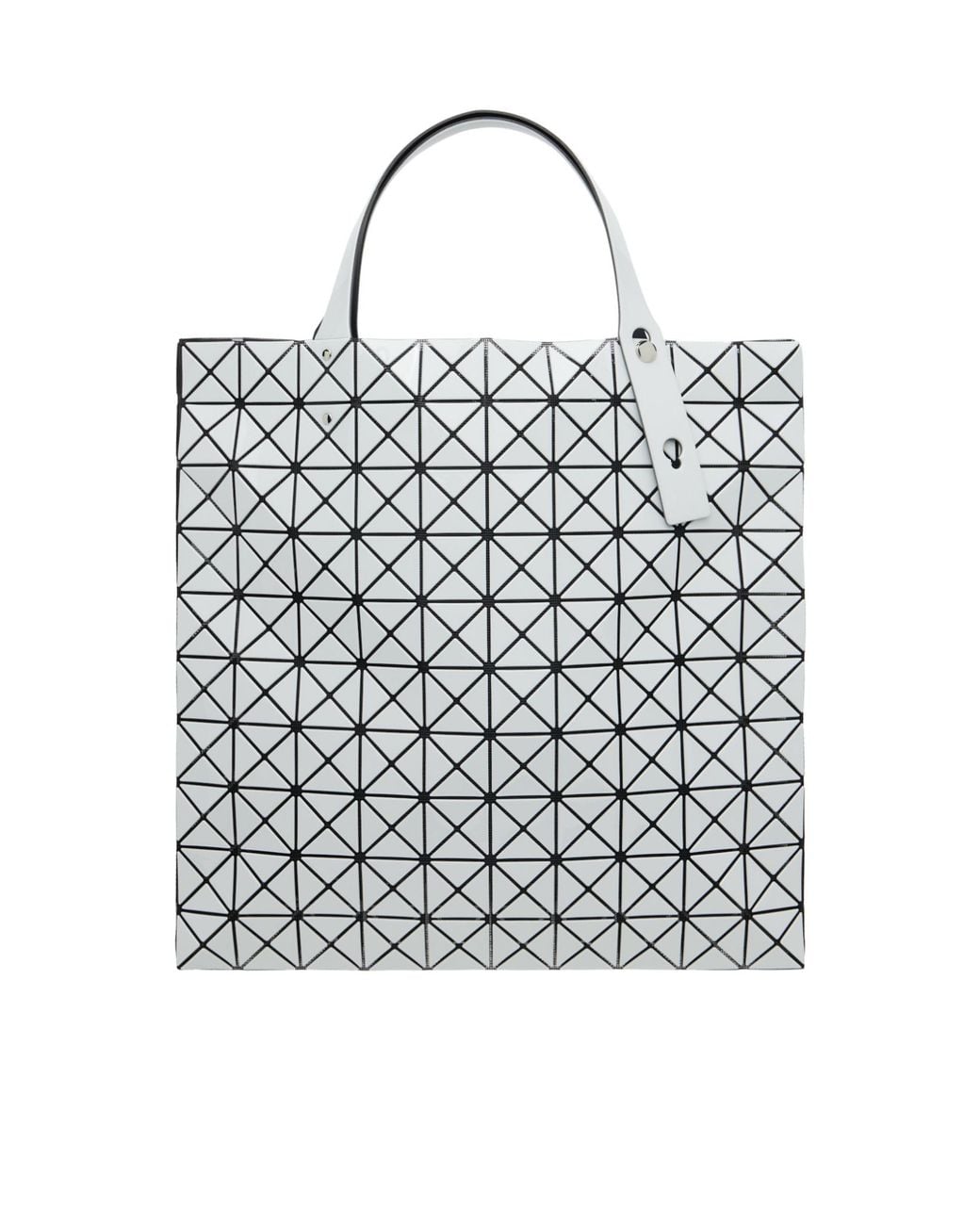 Issey Miyake White Prism Gloss Geometric Tote Bag