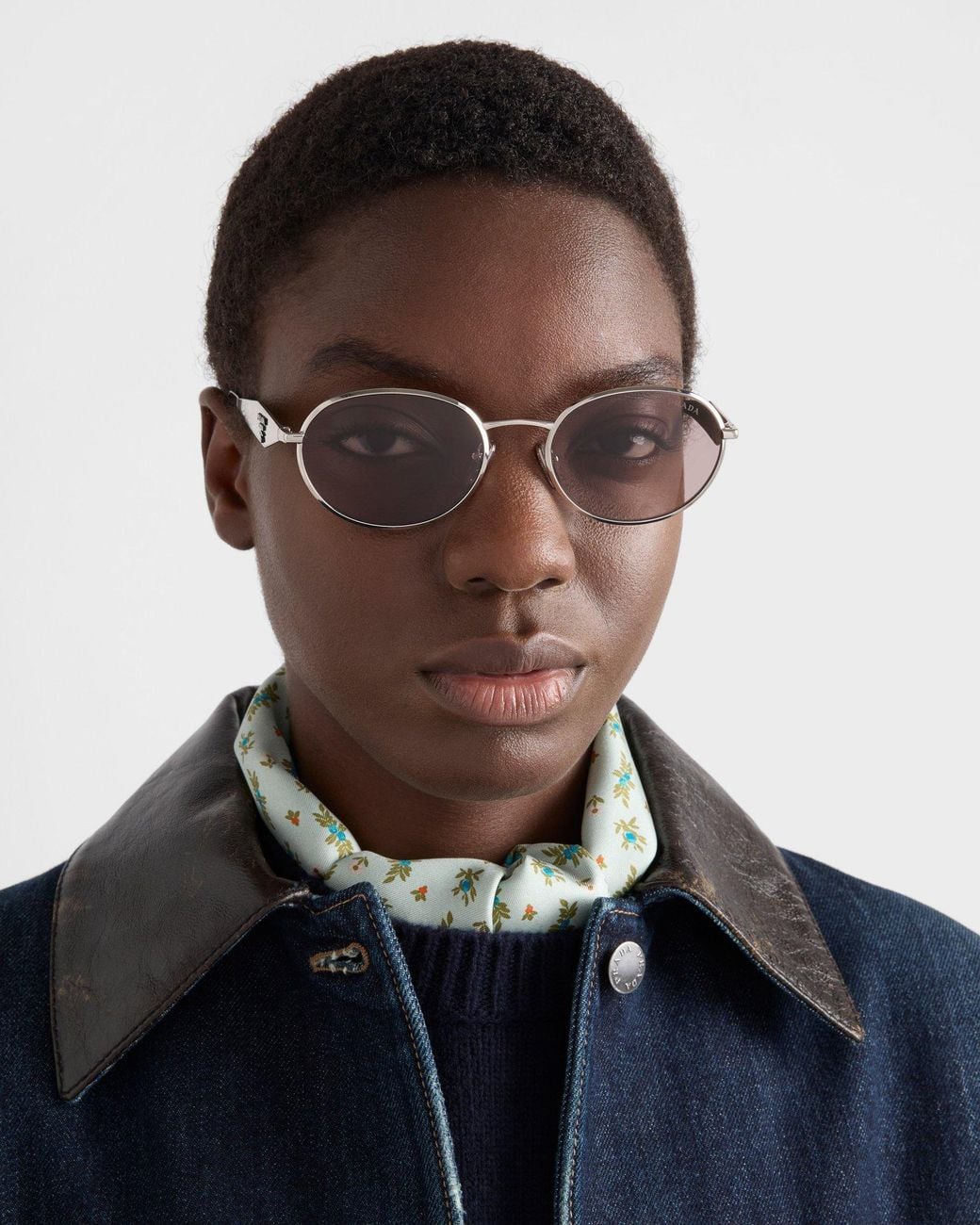 Prada Pink Sunglasses With Logo