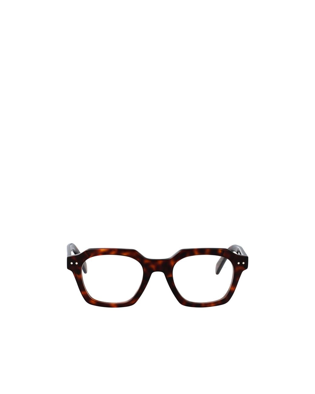 Céline White Full-Rim Non-Prescription Glasses for men