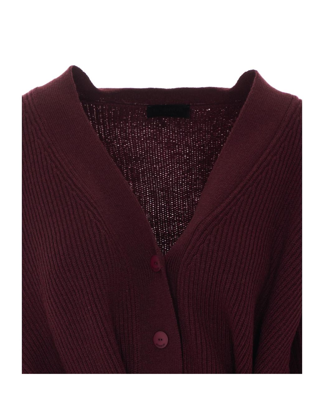 Dondup Purple V-Neck Knitted Cardigan