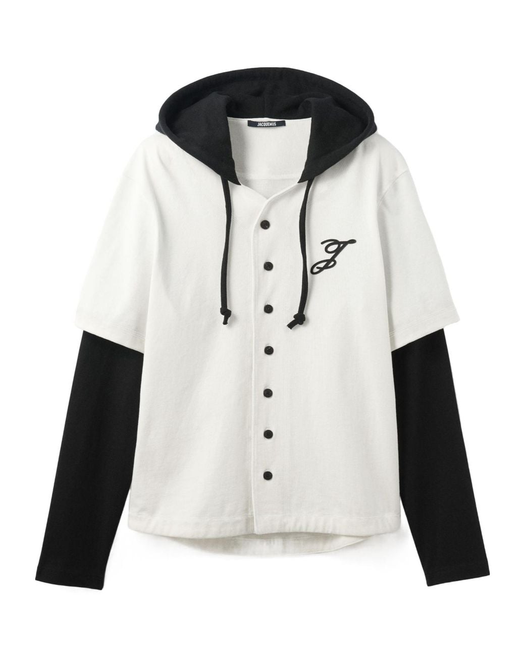 Jacquemus White Letro Layered Hoodie for men