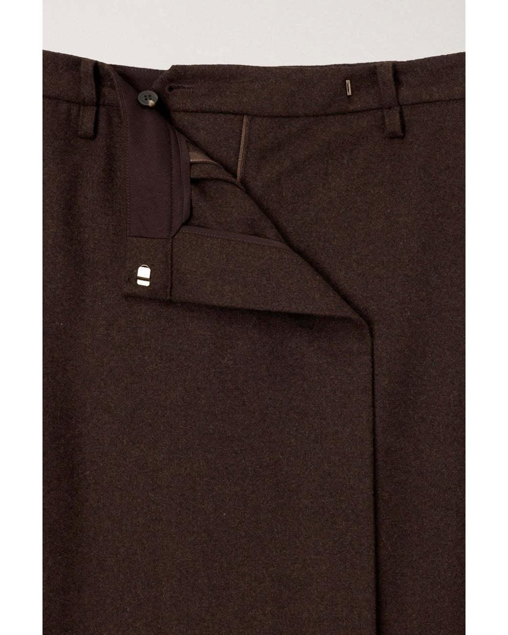 DUNST Brown Maxi Wrap Skirt