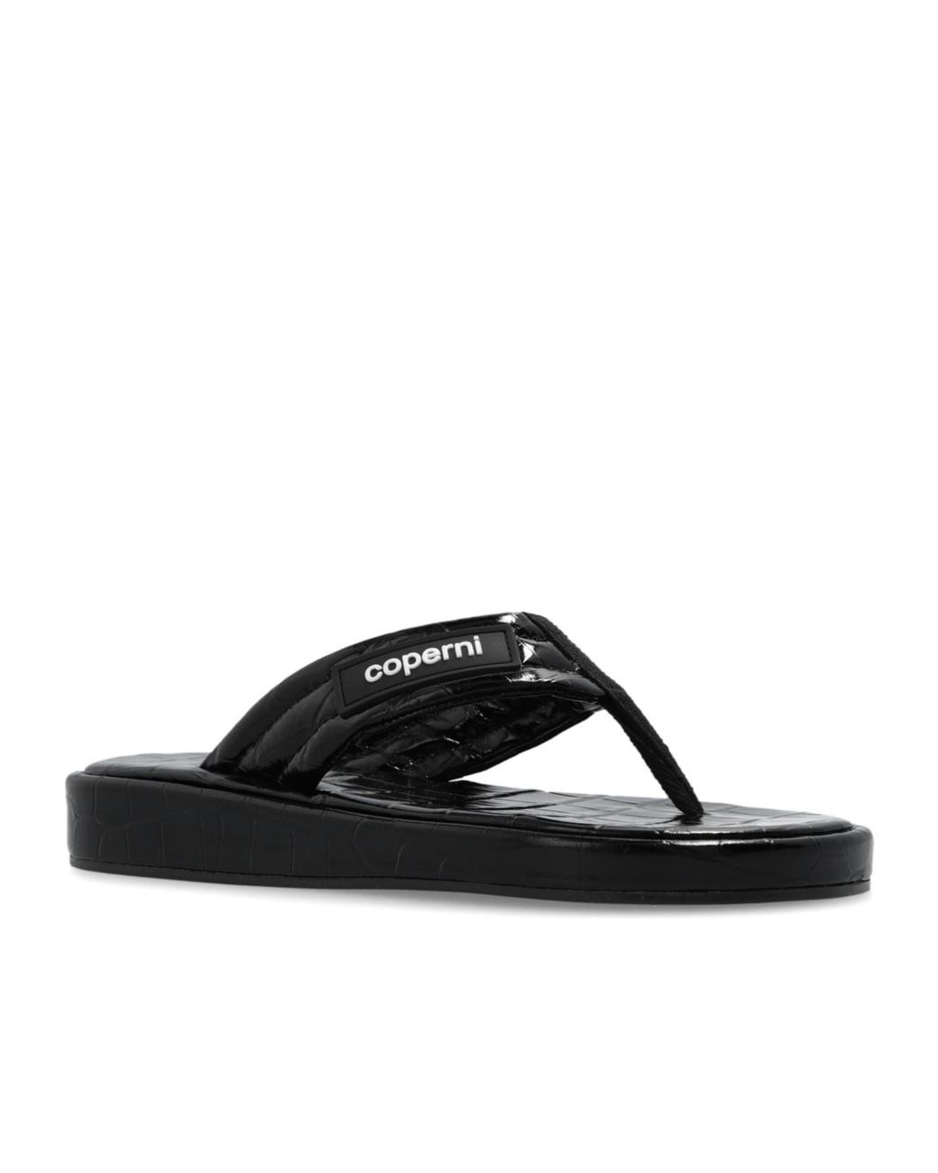 Coperni Black Logo Slippers