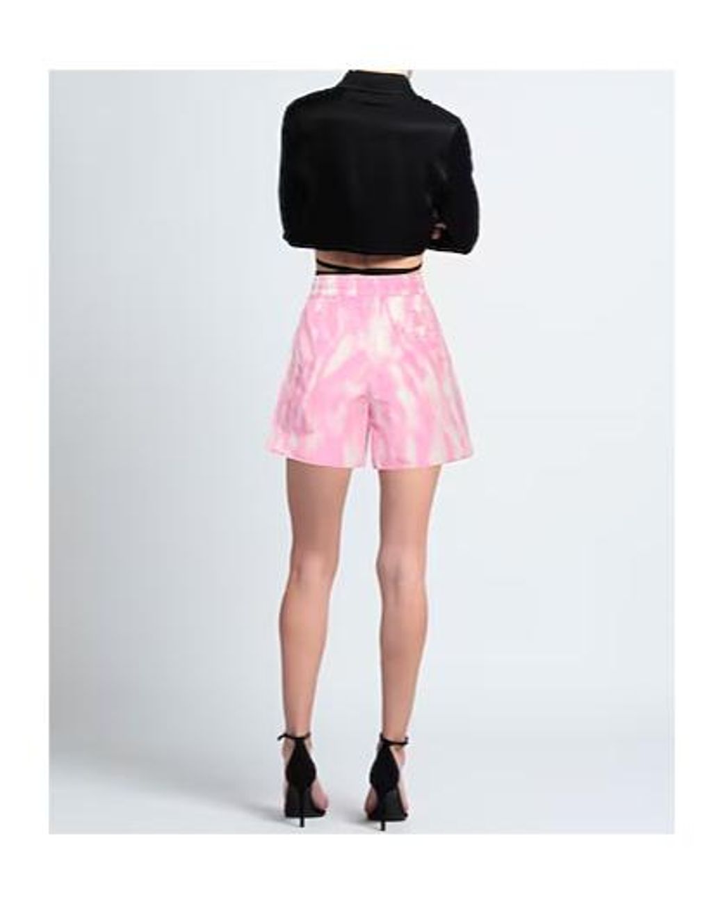 Ganni Pink Elastic Waistband Shorts