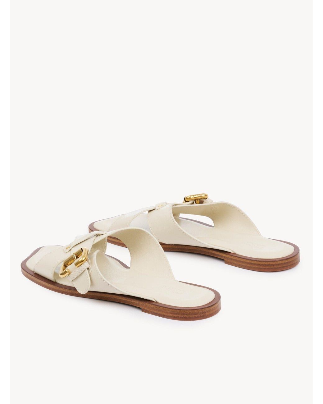 Chloé White Sandalias Nil