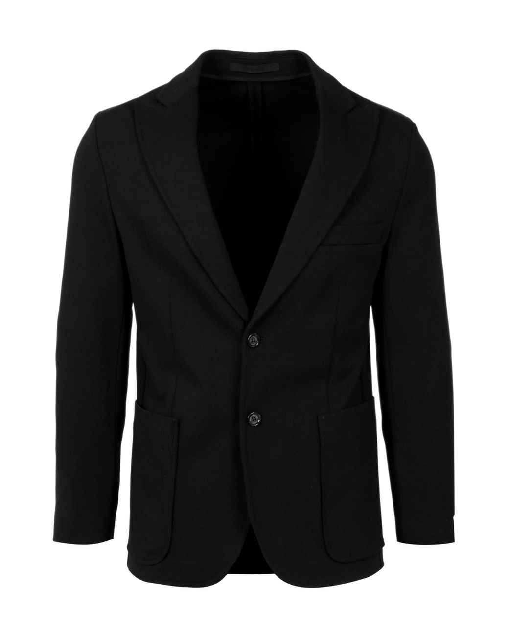 Paolo Pecora Black Single-Breasted Blazer for men
