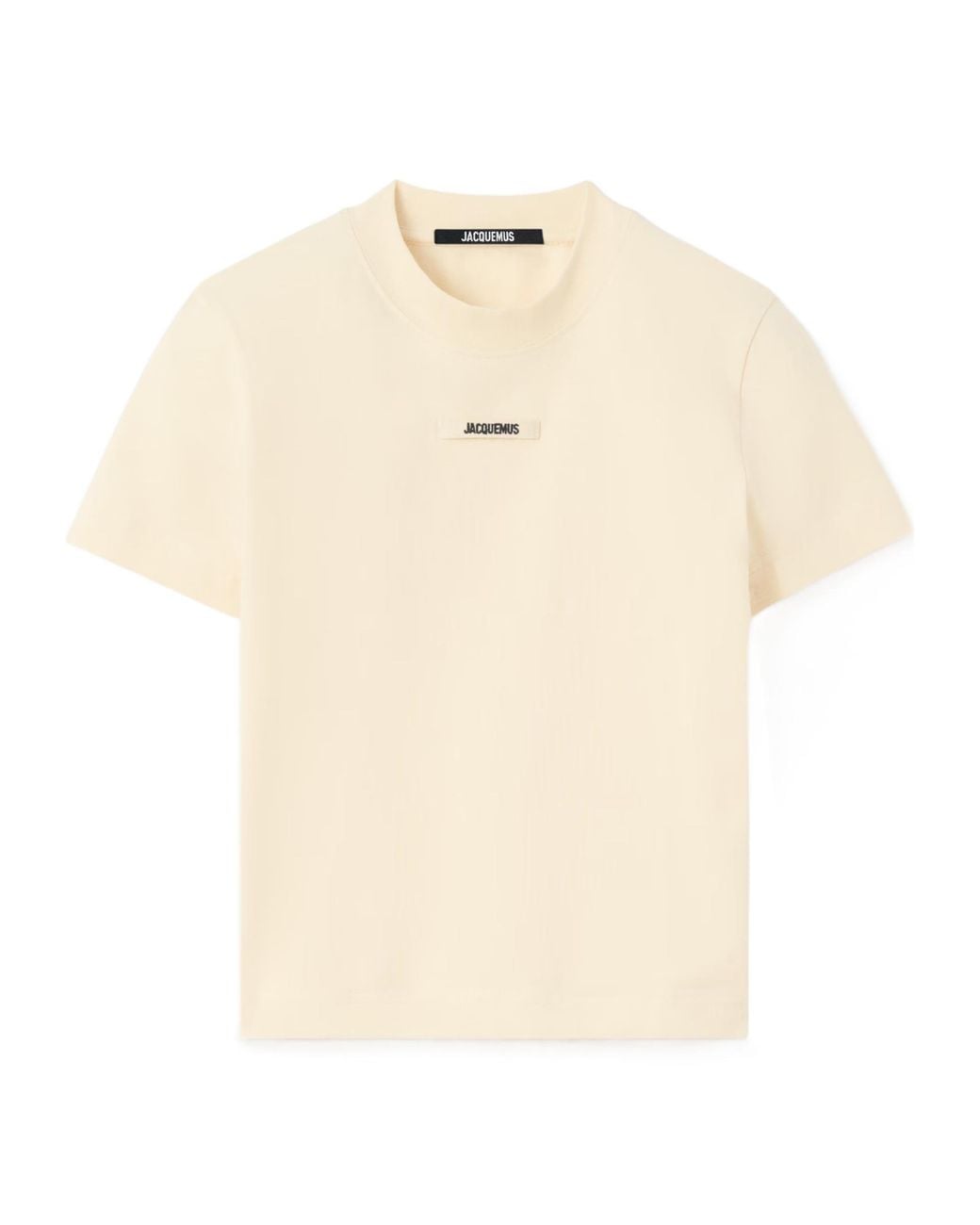 Jacquemus Natural The Gros Grain Crewneck T-Shirt