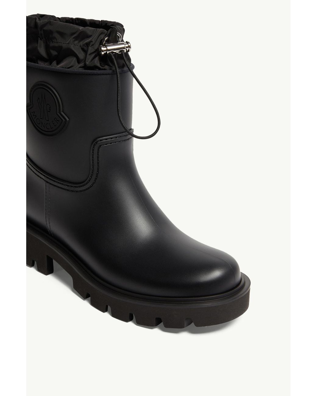 Moncler Black Kickstream Rain Boots