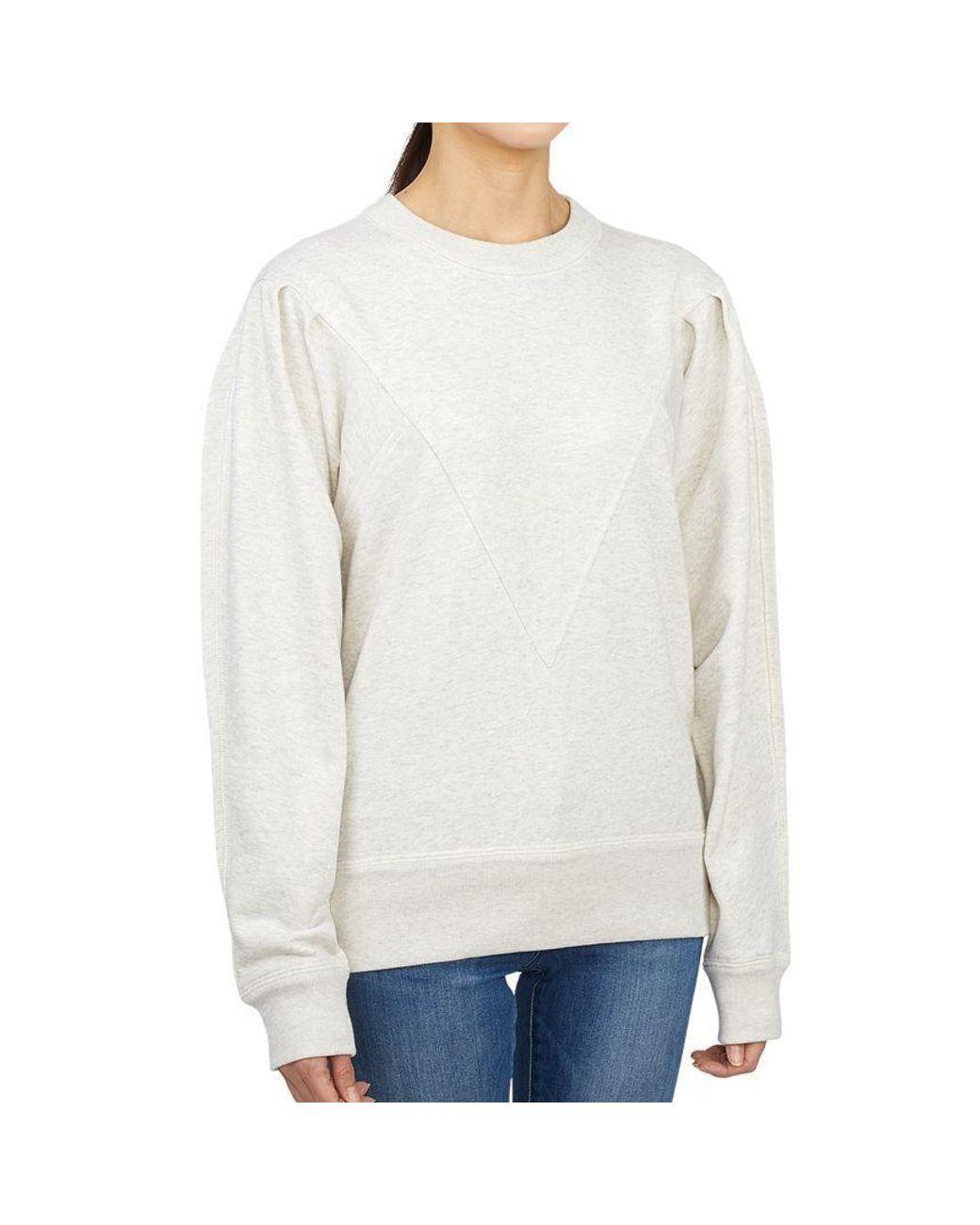 Isabel Marant White Long Sleeve Sweatshirt