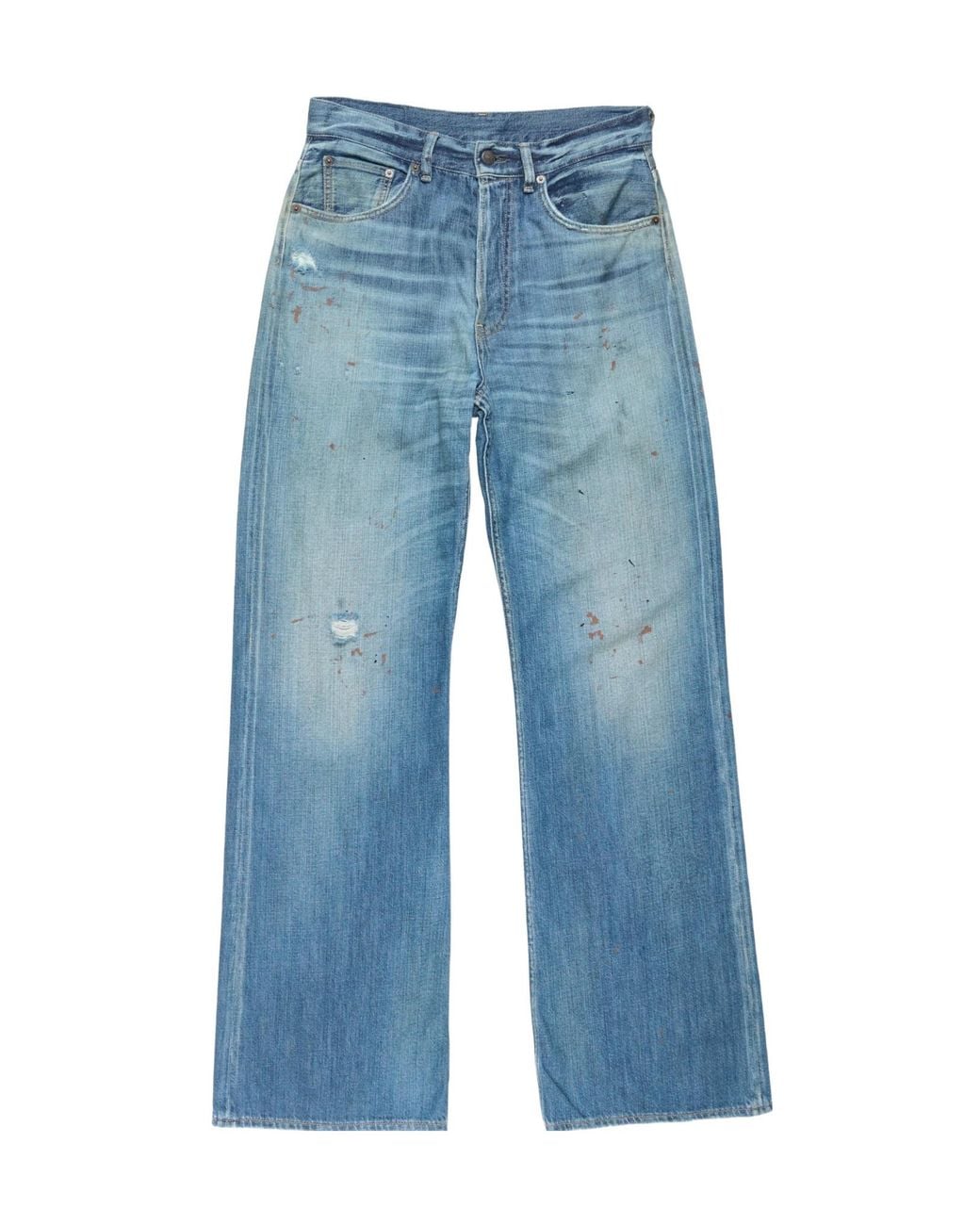Acne Blue Regular Fit Jeans for men