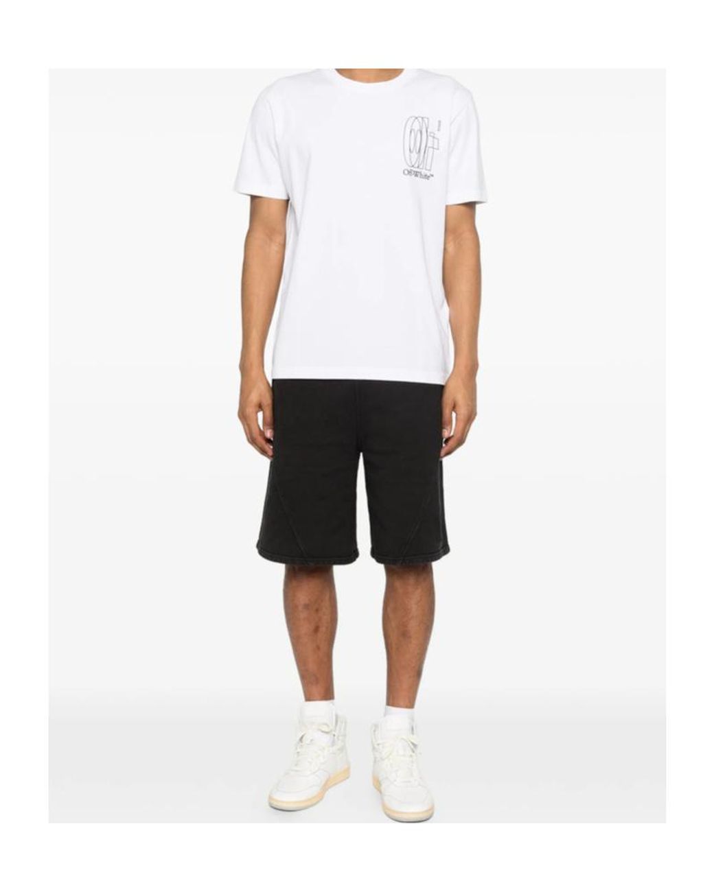 Off-White c/o Virgil Abloh White Big Double Arrow Crewneck T-Shirt for men