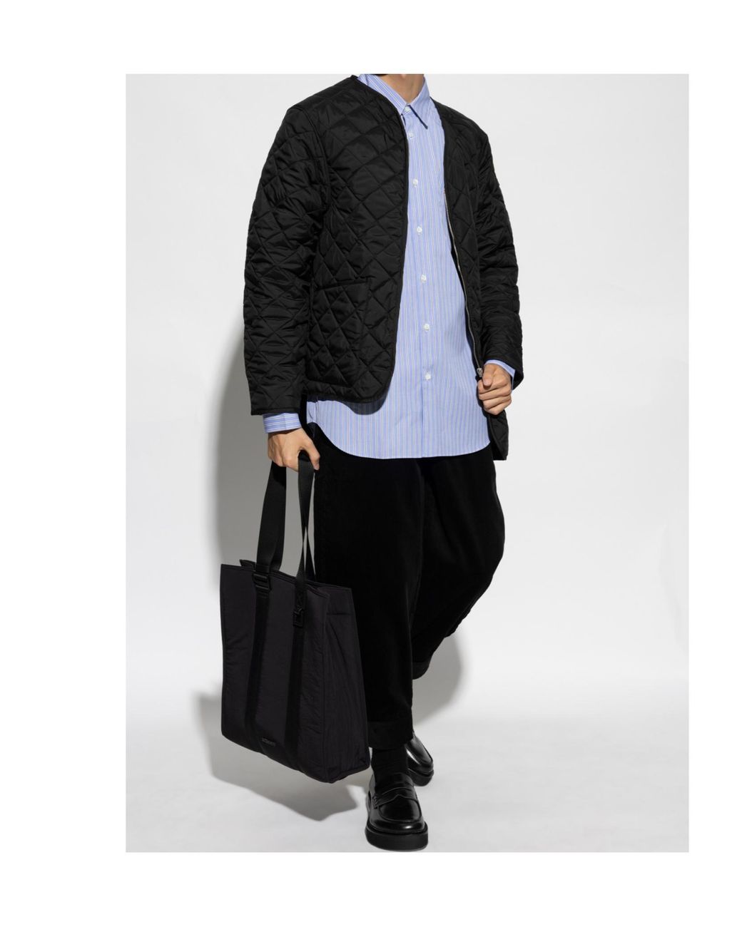 Comme des Garçons Black Corduroy Casual Pants for men