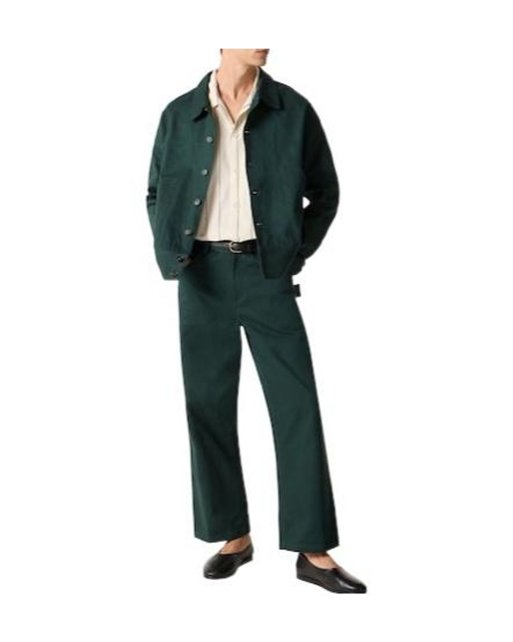 Bode Green Knolly Brook Cotton Twill Jacket for men
