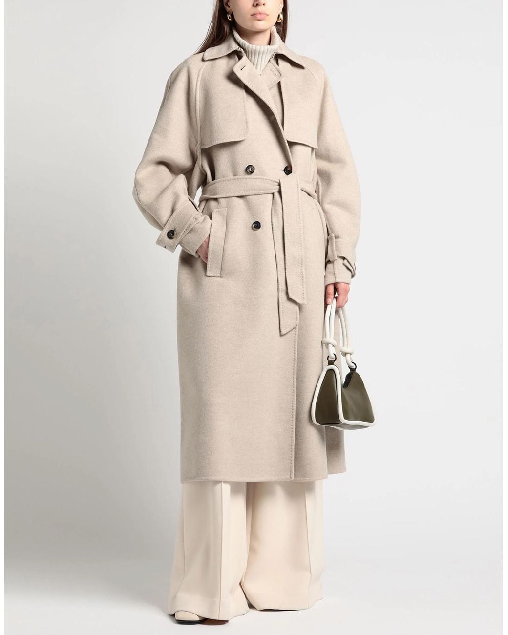 Max Mara Natural Long Single-Breasted Coat