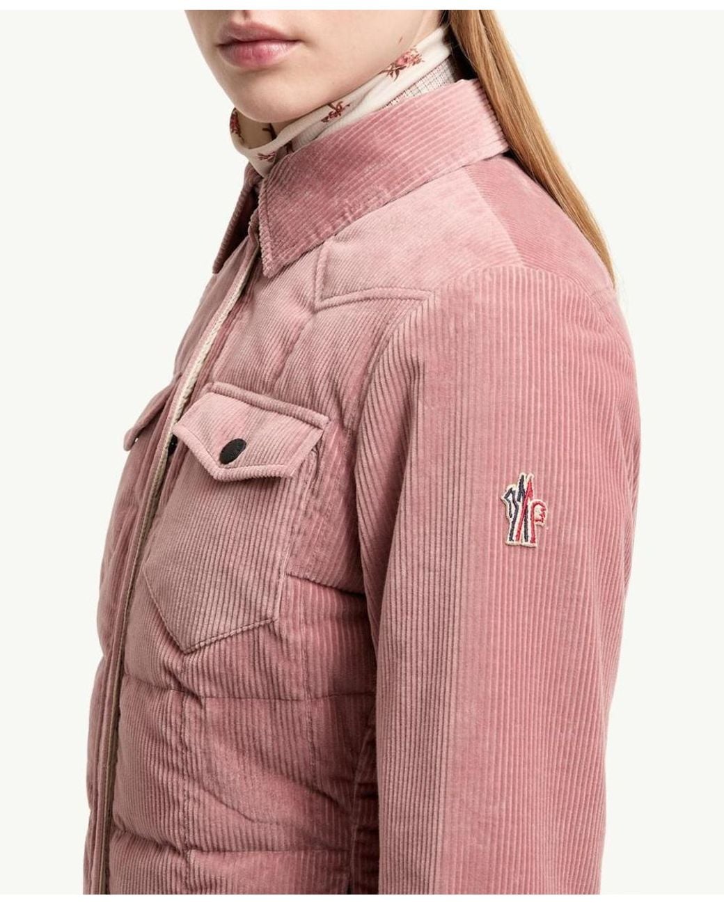 Moncler Pink Grenoble Apres Ski Quilted Down Jacket