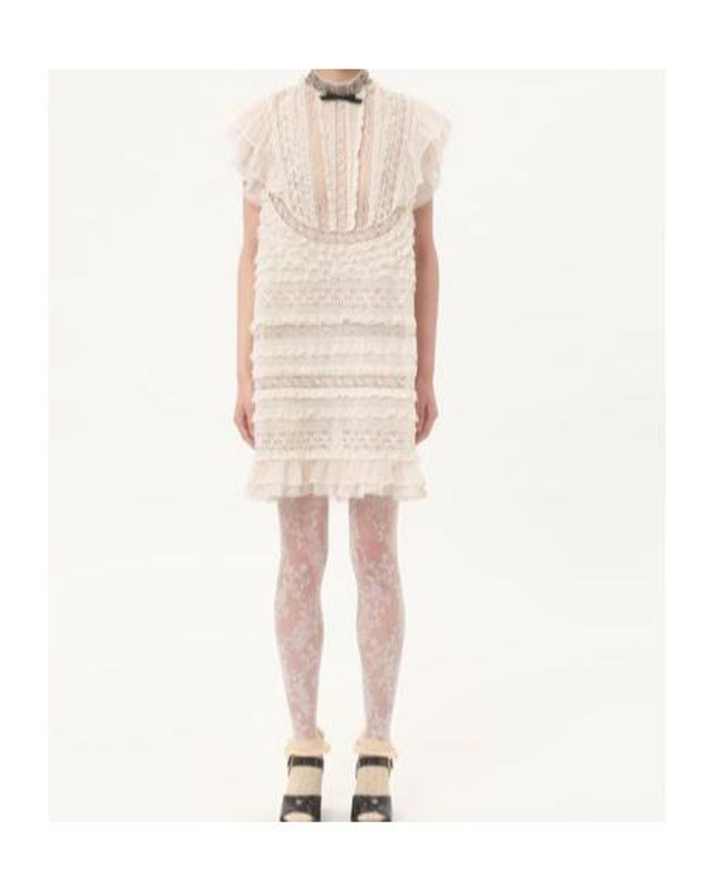Valentino Natural Short Dress