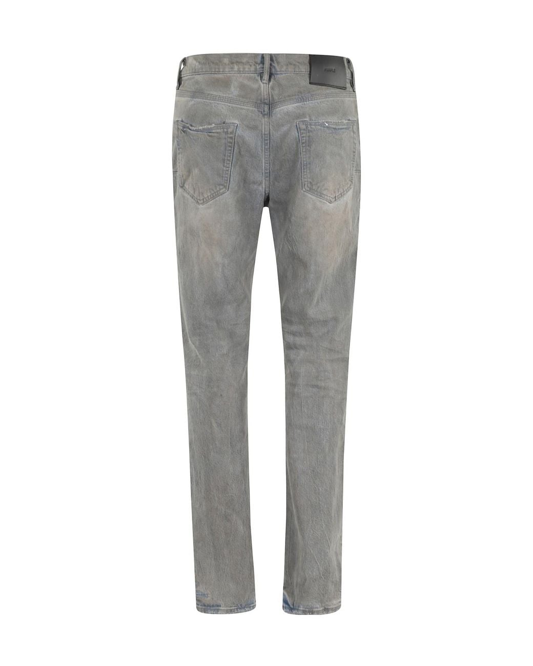 Purple Brand Gray Monterrico Skinny Jeans for men
