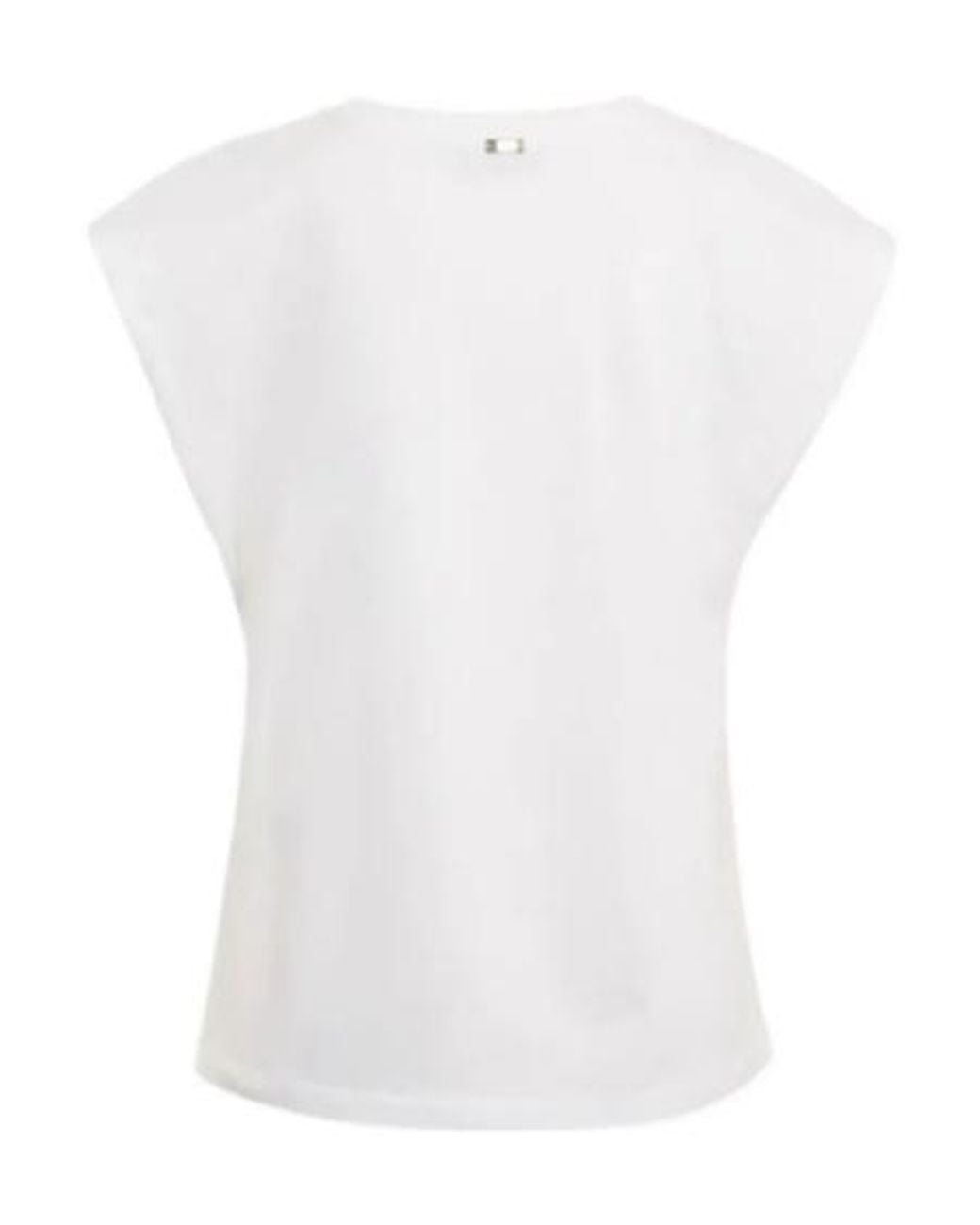 Herno White Sleeveless Crew Neck T-Shirt