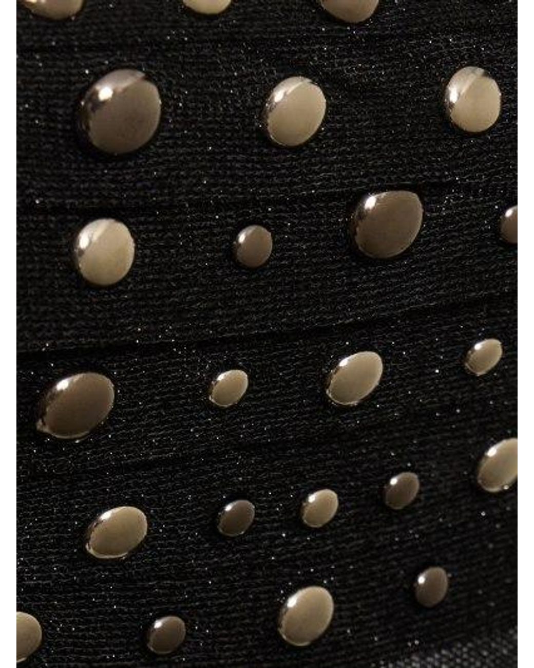 Alessandra Rich Black Knitted Mid-Length Dress