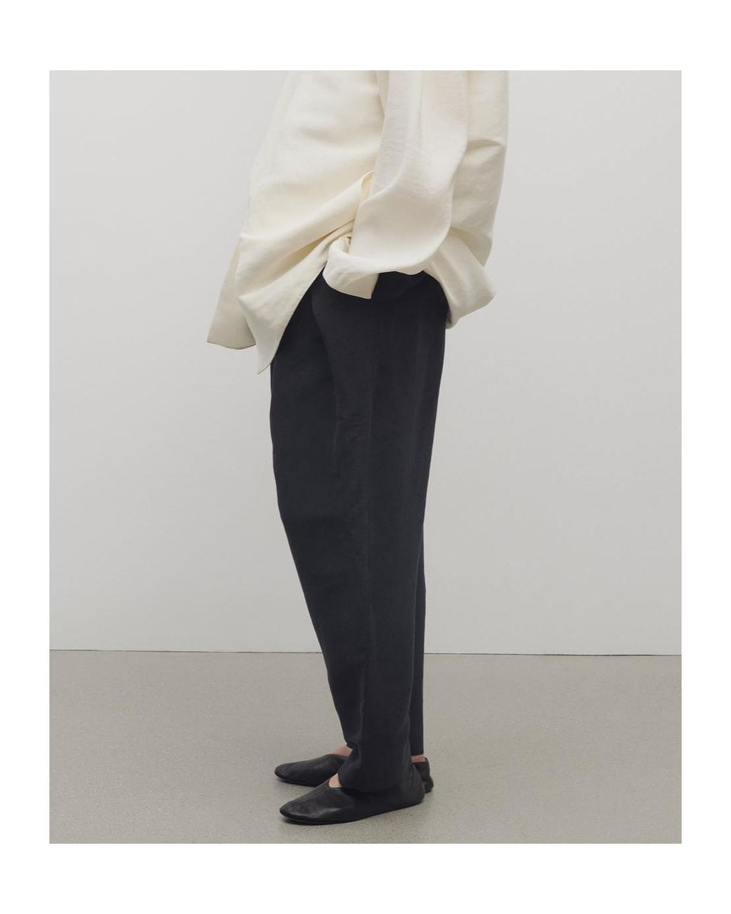 The Row Blue Pleated Trousers